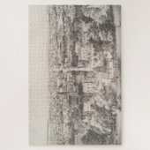 Vintage Karte von Savannah Georgia (1856) Puzzle (Vertikal)