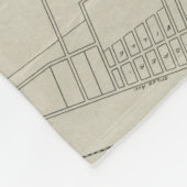 Vintage Karte von Savannah Georgia (1917) Fleecedecke (Ecke)