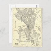 Vintage Karte von Seattle (1914) (Vorne/Hinten)