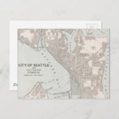 Vintage Karte von Seattle Washington (1901) (Vorne/Hinten)