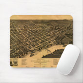 Vintage Karte von Selma, Alabama (1887) Mousepad (Mit Mouse)