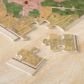 Vintage Karte von Sevilla Spanien (1918) Puzzle (Seite)