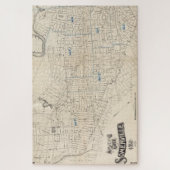 Vintage Karte von Somerville MA (1910) Puzzle (Vertikal)