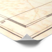 Vintage Karte von South Carolina (1779) Poster (Ecke)