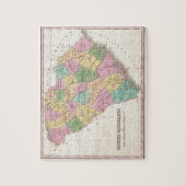 Vintage Karte von South Carolina (1827) Puzzle (Vertikal)