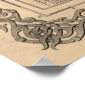 Vintage Karte von South Carolina (1865) Poster (Ecke)