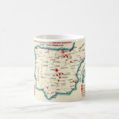 Vintage-Karte von Spanien Tasse (Mittel)