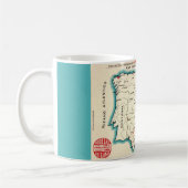 Vintage-Karte von Spanien Tasse (Links)