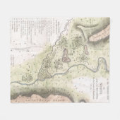 Vintage Karte von Sparta Griechenland (1783) Fleecedecke (Vorderseite (Horizontal))