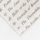 Vintage Karte von Sparta Griechenland (1783) Fleecedecke (Ecke)