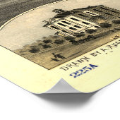 Vintage Karte von St Cloud MN (1869) Poster (Ecke)