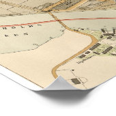 Vintage Karte von Stockholm (1899) Poster (Ecke)