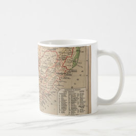 Vintage Karte von Südafrika (1880) Kaffeetasse