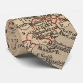 Vintage Karte von Südafrika (1880) Krawatte (Gerollt)