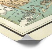 Vintage Karte von Suffolk Landkreis NY (1895) Poster (Ecke)