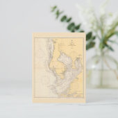 Vintage Karte von Tampa Bay, Florida (Stehend Vorderseite)