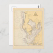 Vintage Karte von Tampa Bay, Florida (Vorne/Hinten)