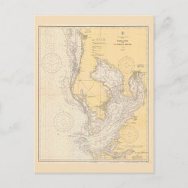 Vintage Karte von Tampa Bay, Florida