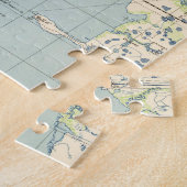 Vintage Karte von Tampa Florida (1944) Puzzle (Seite)