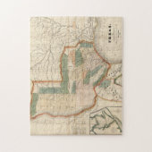 Vintage Karte von Texas (1835) Puzzle (Vertikal)