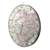 Vintage Karte von Texas (1855) Dartscheibe (Vorderseite rechts)