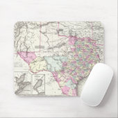 Vintage Karte von Texas (1855) Mousepad (Mit Mouse)