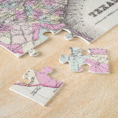 Vintage Karte von Texas (1855) Puzzle (Seite)