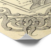 Vintage Karte von Texas (1856) Poster (Ecke)