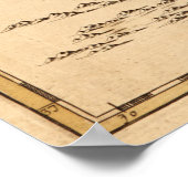 Vintage Karte von The Chesapeake Bay (1719) Poster (Ecke)