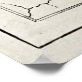 Vintage Karte von The Chesapeake Bay (1780) Poster (Ecke)