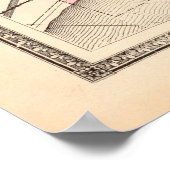 Vintage Karte von Toledo OH (1872) Poster (Ecke)