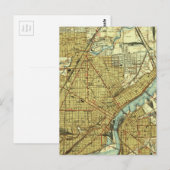 Vintage Karte von Toledo Ohio (1938) (Vorne/Hinten)