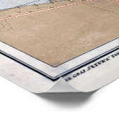 Vintage Karte von Torun Polen (1921) Poster (Ecke)