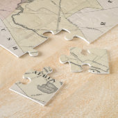 Vintage Karte von Troy NY (1874) Puzzle (Seite)