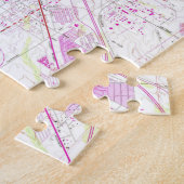 Vintage Karte von Tucson Arizona (1957) Puzzle (Seite)