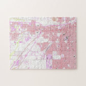 Vintage Karte von Tucson Arizona (1957) Puzzle (Horizontal)