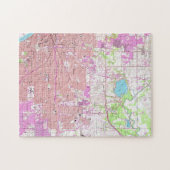 Vintage Karte von Tulsa Oklahoma (1954) Puzzle (Horizontal)