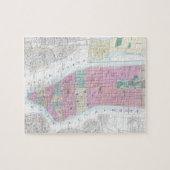 Vintage Karte von unterem Manhattan (1865) Puzzle (Horizontal)