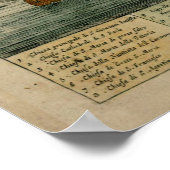 Vintage Karte von Valletta Malta (1700) Poster (Ecke)