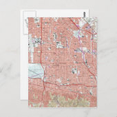 Vintage Karte von Van Nuys California (1966) (Vorne/Hinten)