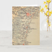 Vintage Karte von Venedig Italien (Gelbe Blume)