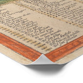 Vintage Karte von Venedig Italien (1572) Poster (Ecke)