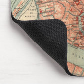 Vintage Karte von Venedig Italien (1920) Mousepad (Ecke)