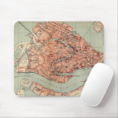Vintage Karte von Venedig Italien (1920) Mousepad (Mit Mouse)