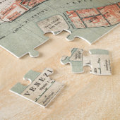 Vintage Karte von Venedig Italien (1920) Puzzle (Seite)