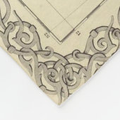 Vintage Karte von Venezuela, Ecuador, Kolumbien Fleecedecke (Ecke)