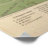 Vintage Karte von Vilnius Litauen (1890) Poster (Ecke)