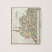 Vintage Karte von Virginia (1827) Puzzle (Vertikal)