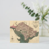 Vintage Karte von Washington D.C. (1793) (Stehend Vorderseite)