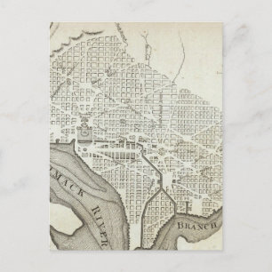 Vintage Karte von Washington D.C. (1794)